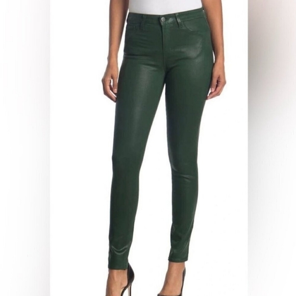 L'agence Green Coated Skinny Jeans Size 2‎ - Picture 1 of 6